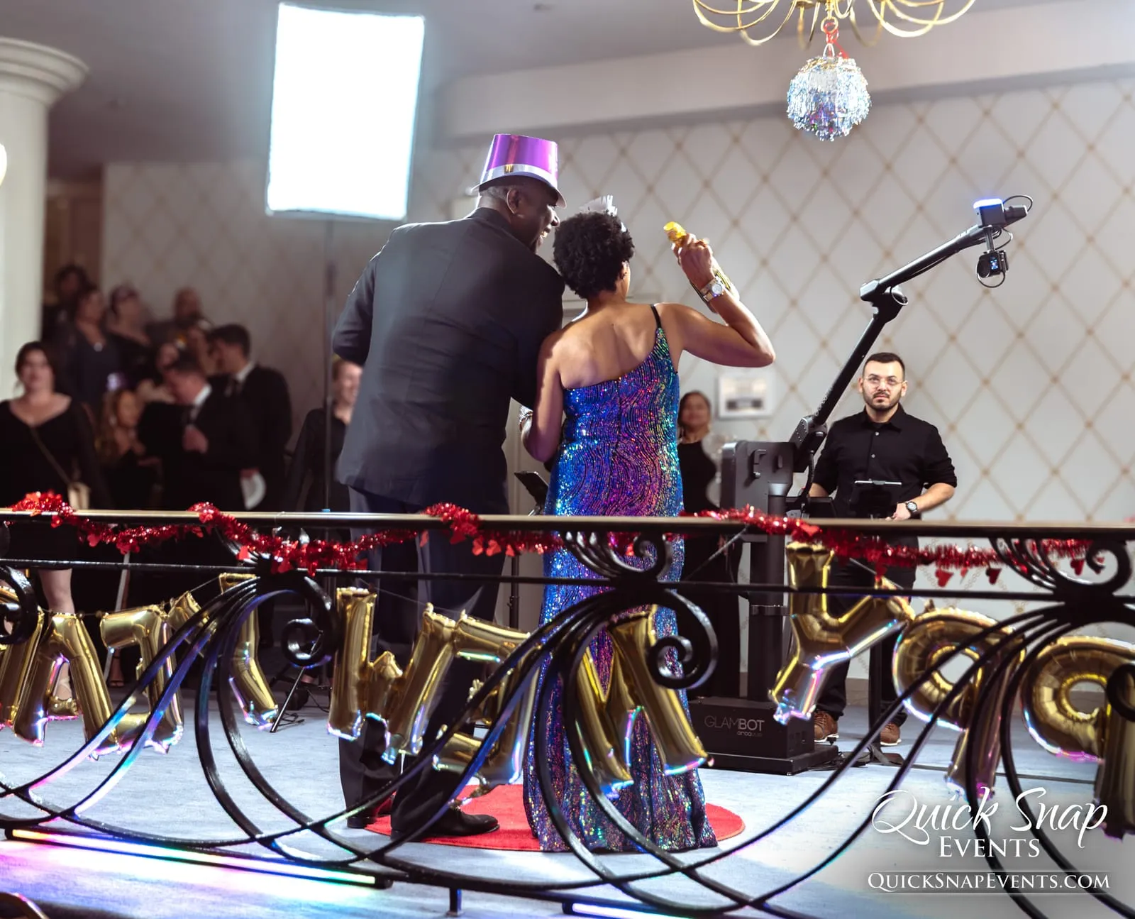 GlamBot at a red carpet event