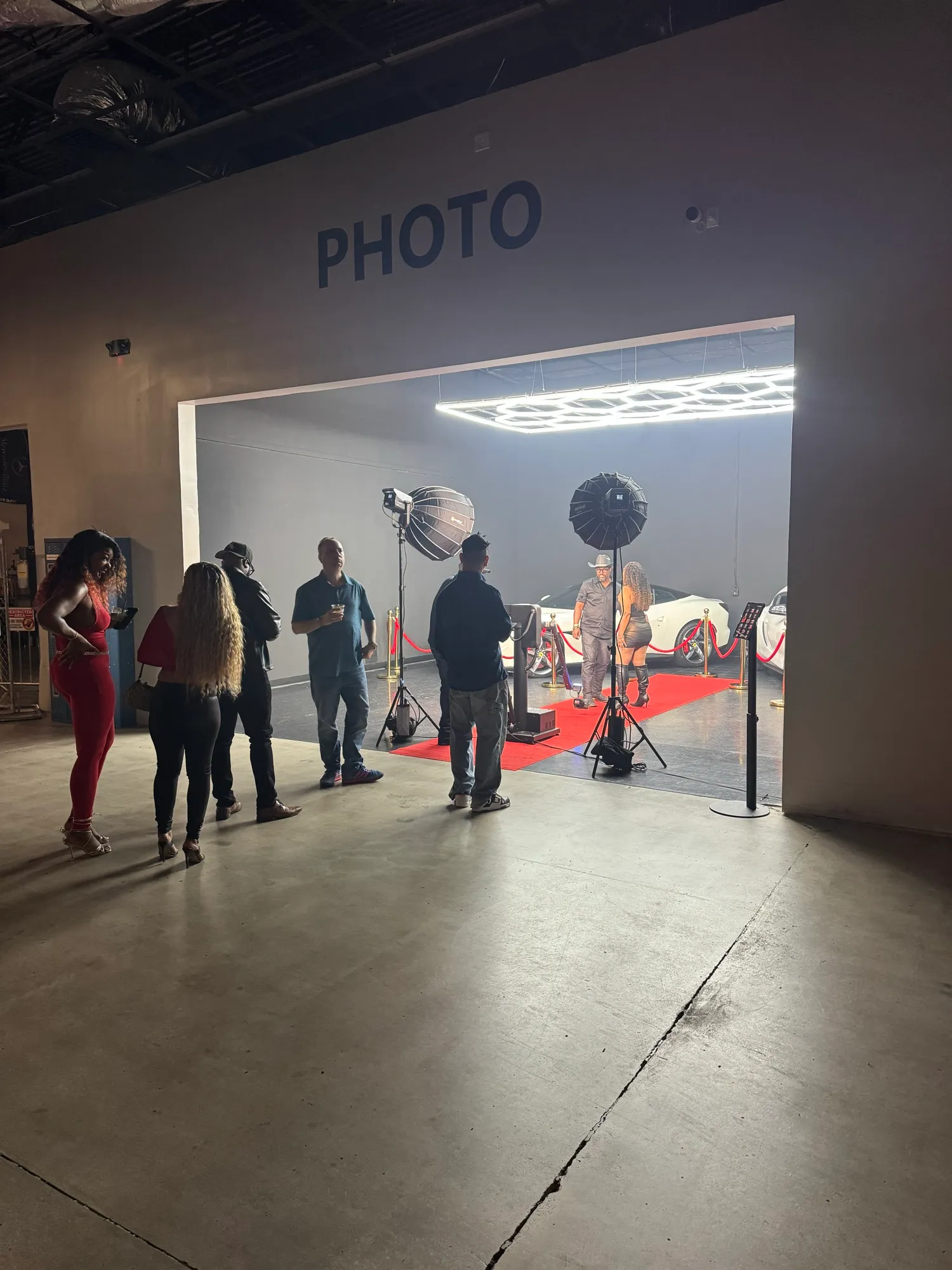Quick Snap Events team operating a GlamBot activation at the Derby