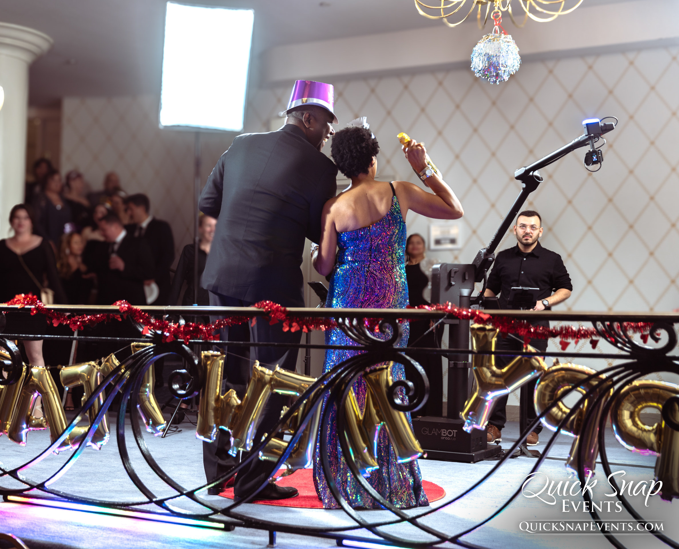 GlamBot at a red carpet event